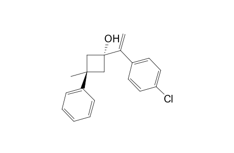 trans-1-(1-(4-chlorophenyl)vinyl)-3-methyl-3-phenylcyclobutan-1-ol