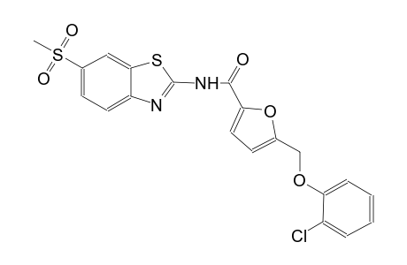5-[(2-chlorophenoxy)methyl]-N-[6-(methylsulfonyl)-1,3-benzothiazol-2-yl]-2-furamide