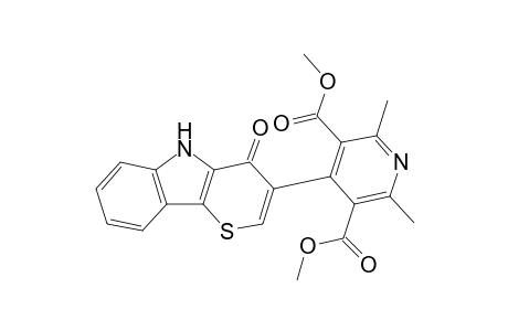 Dimethyl 2,6-dimethyl-4-(4',5'-dihydro-4'-oxo-thiopyrano[3,2-b]indol-3'-yl)pyridine-3,5-dicarboxylate