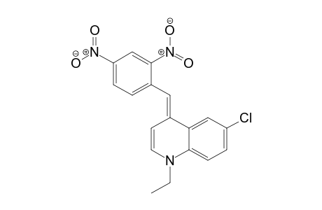 Quinoline, 6-chloro-4-[(2,4-dinitrophenyl)methylene]-1-ethyl-1,4-dihydro-