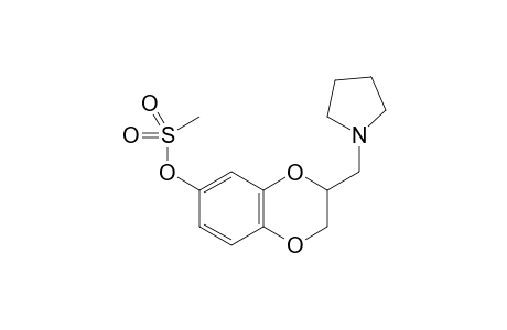 3-(Pyrrolidin-1-ylmethyl)-2,3-dihydro-1,4-benzodioxin-6-yl Methanesulfonate