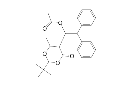 2-(t-Butyl)-5-(1'-acetoxy-2',2'-diphenylethyl)-6-methyl-1,3-dioxan-4-one