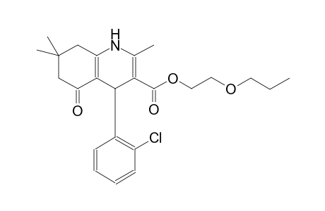 2-Propoxyethyl 4-(2-chlorophenyl)-2,7,7-trimethyl-5-oxo-1,4,5,6,7,8-hexahydro-3-quinolinecarboxylate