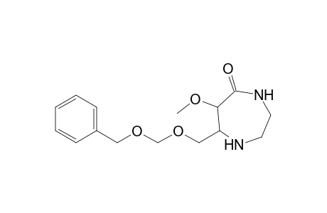 7-[(Benzyloxymethoxy)methyl]-6-methoxy-1,4-diazepan-5-one