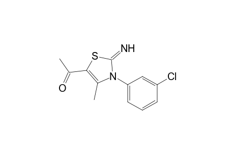 5-Acetyl-4-methyl-3-(m-chlorophenyl)-2-imino-2,3-dihydrothiazole