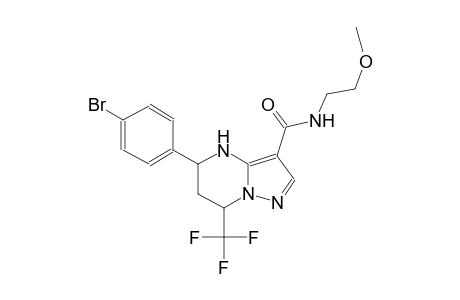 5-(4-bromophenyl)-N-(2-methoxyethyl)-7-(trifluoromethyl)-4,5,6,7-tetrahydropyrazolo[1,5-a]pyrimidine-3-carboxamide