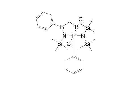 2-[bis(Trimethylsilyl)amino]-2-chloro-3,5-diphenyl-1-(trimethylsilyl)-1,2,3,5-azaphosphoniaborata borolidine