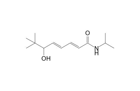 (2E,4E)-6-hydroxy-7,7-dimethyl-N-propan-2-ylocta-2,4-dienamide