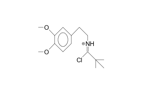 N-(2-[3,4-Dimethoxy-phenyl]-ethyl)-2,2-dimethyl-propanoic acid, imide chloride