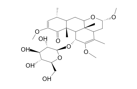11-alpha-O-(beta-D-GLUCOPYRANOSYL)-16-alpha-O-METHYLNEOQUASSIN