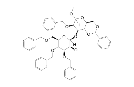 METHYL-3,4,6-TRI-O-BENZYL-ALPHA-D-MANNOPYRANOSYL-(1->3)-2-O-BENZYL-4,6-O-BENZYLIDENE-ALPHA-D-MANNOPYRANOSIDE