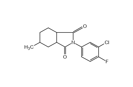 N-(3-chloro-4-fluorophenyl)-4-methyl-1,2-cyclohexanedicarboximide
