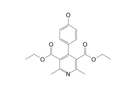 Diethyl 4-(4-hydroxyphenyl)-2,6-dimethyl-3,5-pyridinedicarboxylate