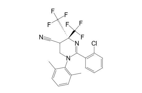 5-CYANO-1-(2-CHLOROPHENYL)-2-(2,6-DIMETHYLPHENYL)-4,4-BIS-(TRIFLUOROMETHYL)-1,4,5,6-TETRAHYDROPYRIMIDINE