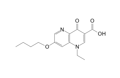 7-butoxy-1,4-dihydro-1-ethyl-4-oxo-1,5-naphthyridine-3-carboxylic acid