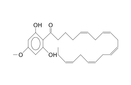 2-(1'-Oxo-dodeca-pentaenyl)-5-methoxy-1,3-dihydroxy-benzene