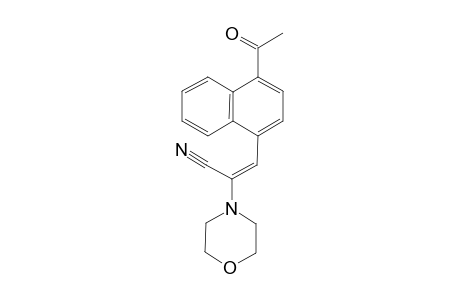 (E)-3-(4-acetyl-1-naphthalenyl)-2-(4-morpholinyl)-2-propenenitrile