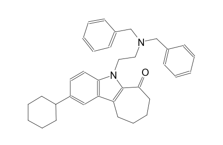 2-cyclohexyl-5-[2-(dibenzylamino)ethyl]-7,8,9,10-tetrahydrocyclohepta[b]indol-6(5H)-one