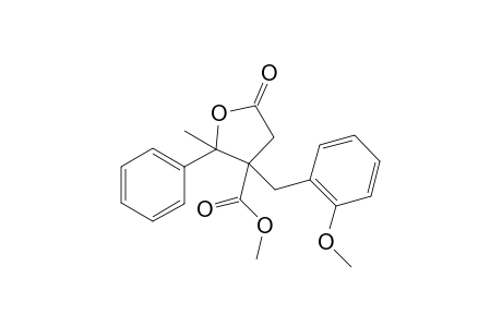 Methyl 3-(2-methoxybenzyl)-2-methyl-5-oxo-2-phenyltetrahydrofuran-3-carboxylate