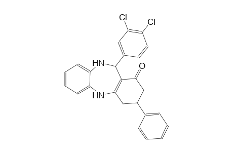 1H-dibenzo[b,e][1,4]diazepin-1-one, 11-(3,4-dichlorophenyl)-2,3,4,5,10,11-hexahydro-3-phenyl-