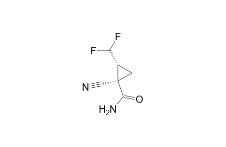 (1R,2R)-1-Cyano-2-(difluoromethyl)cyclopropanecarboxamide