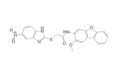 N-(2-methoxydibenzo[b,d]furan-3-yl)-2-[(5-nitro-1H-benzimidazol-2-yl)sulfanyl]acetamide