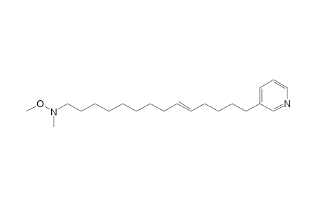 (E)-N-methoxy-N-methyl-14-(3-pyridinyl)-9-tetradecen-1-amine