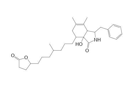 1-Benzyl-6,7-dimethyl-3a-hydroxy-4-[4-methyl-7-(5-oxotetrahydrofuran-2-yl)heptyl]-3-oxo-3a,4,5,7a-tetrahydroisoindoline