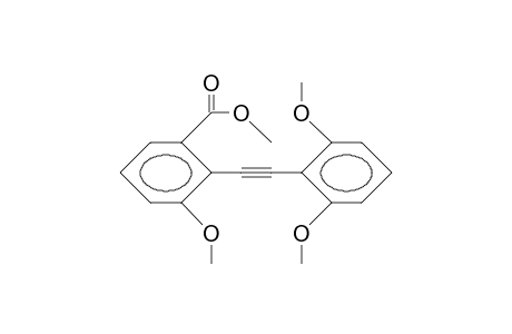 2-(2,6-Dimethoxy-phenyl)-1-(2-methoxy-6-methoxycarbonyl-phenyl)-acetylene