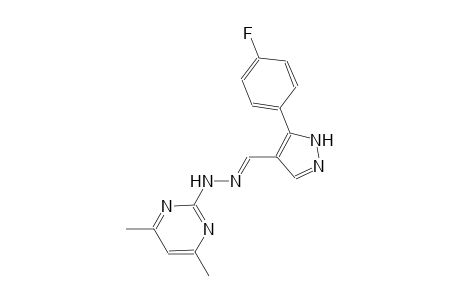 5-(4-fluorophenyl)-1H-pyrazole-4-carbaldehyde (4,6-dimethyl-2-pyrimidinyl)hydrazone