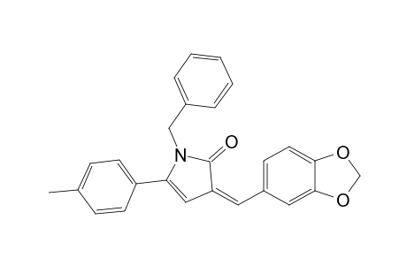3-[3',4'-(Methylenedioxy)benzylidene]-1-benzyl-1,3-dihydro-5-(p-methylphenyl)-2H-pyrrol-2-one