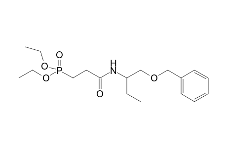 Diethyl N-[1'-(benzyloxymethyl)propyl]-propionamido-3-phosphonate