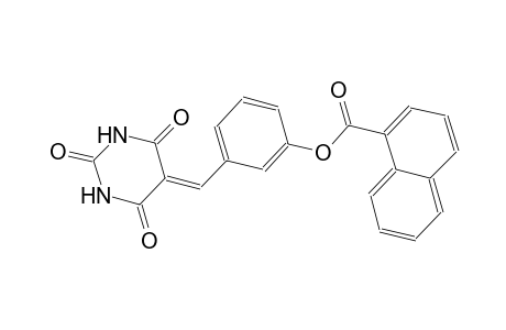 3-[(2,4,6-trioxotetrahydro-5(2H)-pyrimidinylidene)methyl]phenyl 1-naphthoate