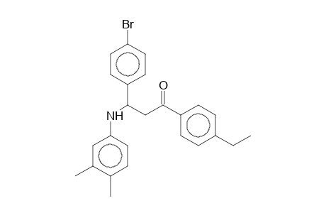 3-(4-Bromophenyl)-1-(4-ethylphenyl)-3-(3,4-xylidino)-1-propanone