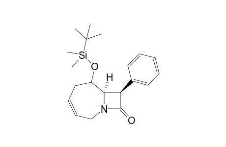 trans-6-tert-Butyldimethylsilyloxy-8-phenyl-1-azabicyclo[5.2.0]non-3-en-9-one
