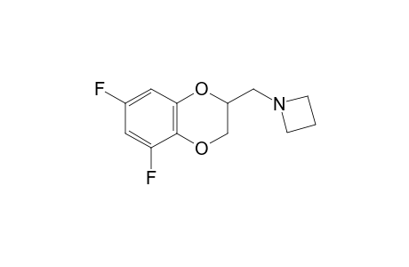 1-[(5,7-Difluoro-2,3-dihydro-1,4-benzodioxin-2-yl)methyl]azetidine