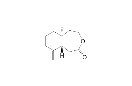 5a-Methyl-9-methylene-4,5,5a,6,7,8,9,9a-octahydro-3-benzoxepin-2(1H)-one