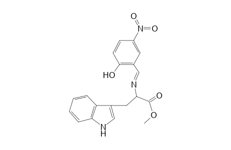 Propionic acid, 2-[(2-hydroxy-5-nitrobenzylidene)amino]-3-(1H-indol-3-yl)-, methyl ester