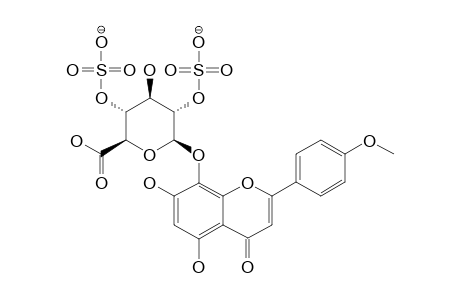 ISOSCUTELLAREIN-4'-METHYLETHER-8-O-BETA-D-GLUCURONIDE-2'',4''-DISULFATE