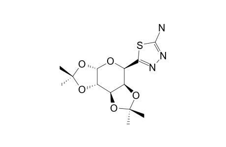5-AMINO-2-[5'-(1',2':3',4'-DI-O-ISOPROPYLIDENE-ALPHA-L-ARABINOPYRANOSYL)]-1,3,4-THIADIAZOLE
