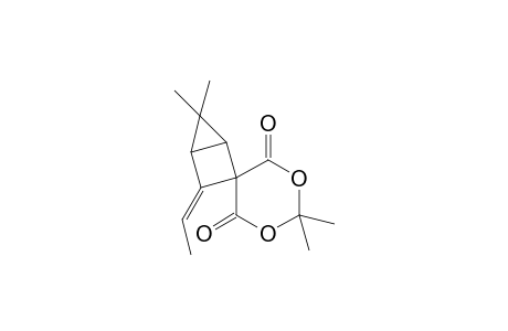 (Z)-3-Ethylidene-2',2',5,5-tetramethylspiro[bicyclo[2.1.0]pentane-2,5'-[1,3]dioxane-4',6'-dione