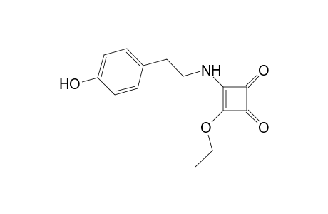 3-Ethoxy-4-[2-(4-hydroxyphenyl)ethylamino]cyclobut-3-ene-1,2-dione