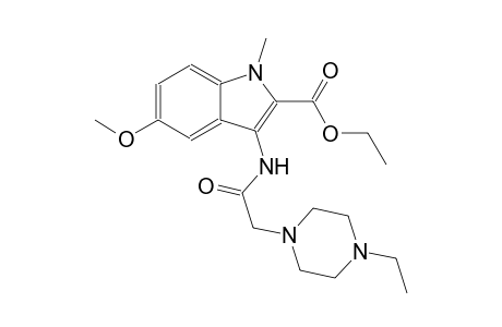 ethyl 3-{[(4-ethyl-1-piperazinyl)acetyl]amino}-5-methoxy-1-methyl-1H-indole-2-carboxylate