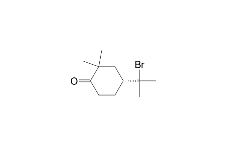 (R)-(+)-2,2-dimethyl-4-(2-bromo-2-propyl)cyclohexanone