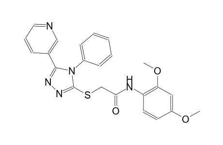 N-(2,4-dimethoxyphenyl)-2-{[4-phenyl-5-(3-pyridinyl)-4H-1,2,4-triazol-3-yl]sulfanyl}acetamide
