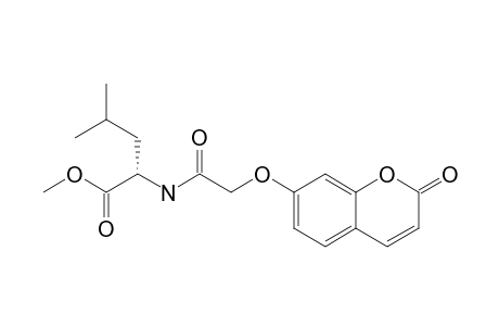 (2S)-2-[[2-(2-ketochromen-7-yl)oxyacetyl]amino]-4-methyl-valeric acid methyl ester