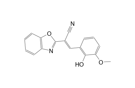 (2E)-2-(1,3-benzoxazol-2-yl)-3-(2-hydroxy-3-methoxyphenyl)-2-propenenitrile