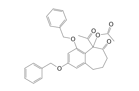 (5-acetyl-2,4-dibenzyloxy-6-oxo-8,9-dihydro-7H-benzo[7]annulen-5-yl) acetate
