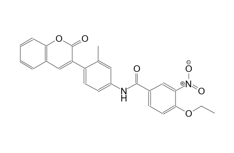 benzamide, 4-ethoxy-N-[3-methyl-4-(2-oxo-2H-1-benzopyran-3-yl)phenyl]-3-nitro-