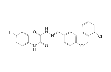 2-((2E)-2-{4-[(2-chlorobenzyl)oxy]benzylidene}hydrazino)-N-(4-fluorophenyl)-2-oxoacetamide